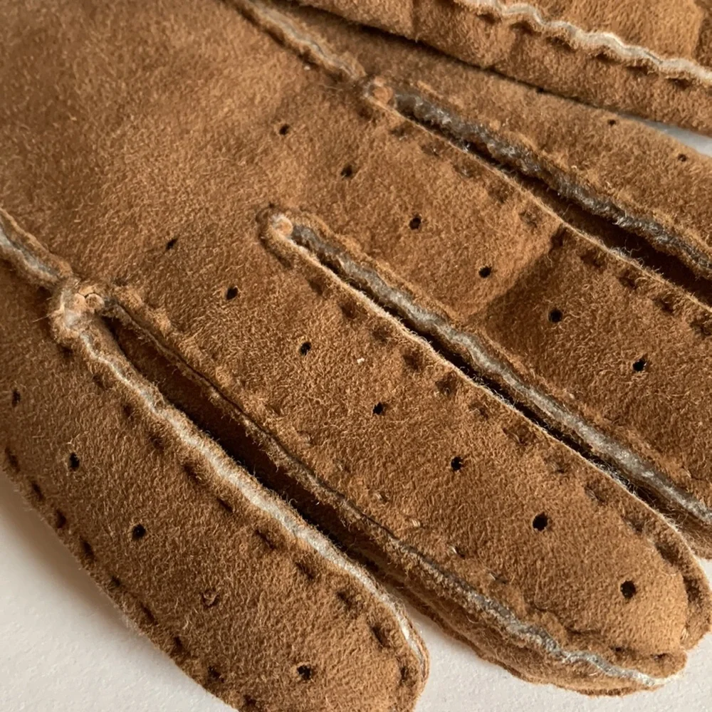 UGG Perforated Shearling Gloves